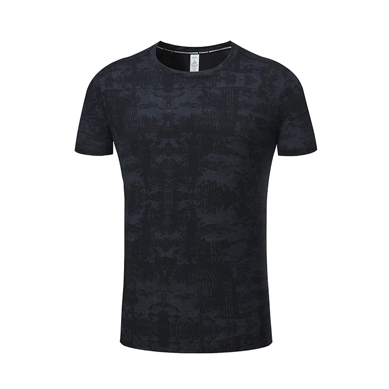 Men's Activewear T-Shirt – Printed Stretchy Sports & Casual Tee