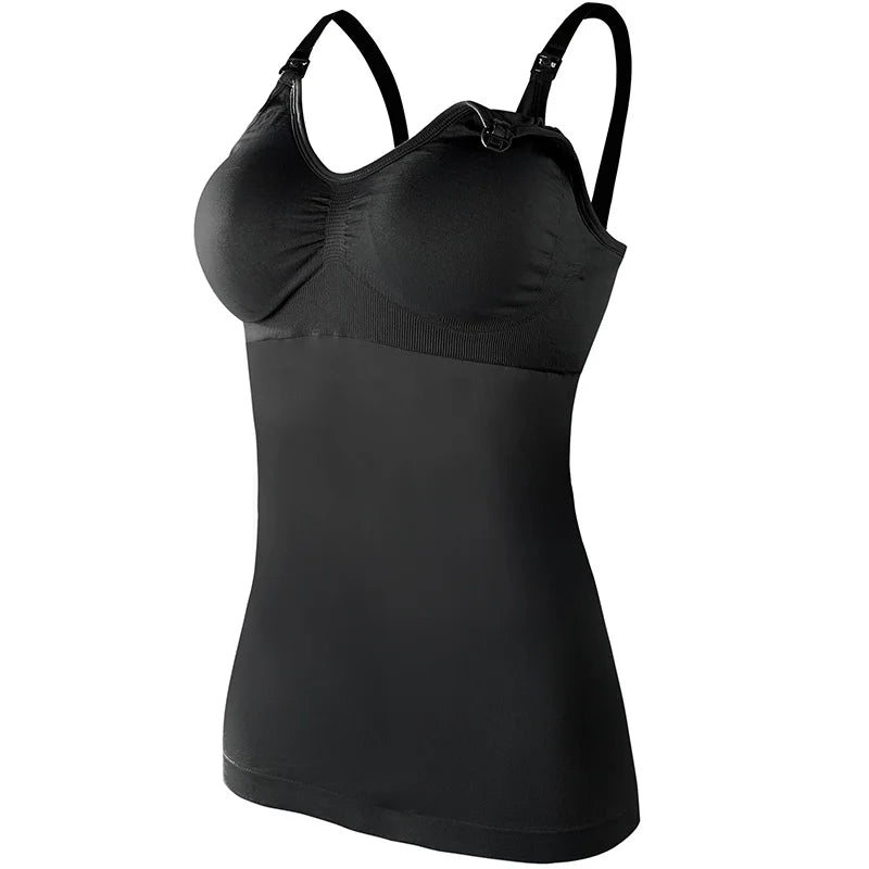 One Piece Seamless Wireless Nursing Bra – Front Open Maternity Camisole for Breastfeeding Moms | Pregnancy & Lactation Tank Top Claudette