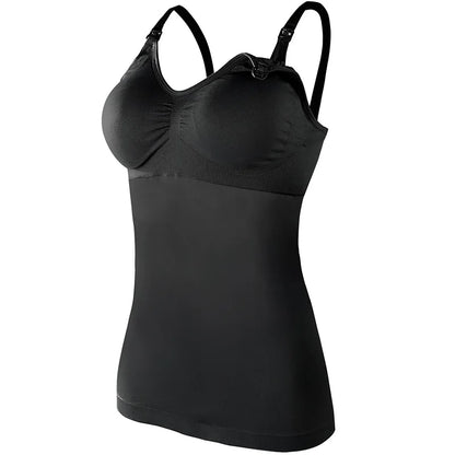 One Piece Seamless Wireless Nursing Bra – Front Open Maternity Camisole for Breastfeeding Moms | Pregnancy & Lactation Tank Top Claudette