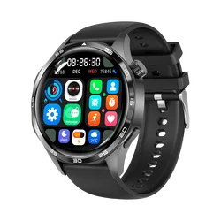 Watch5 PRO GPS Smartwatch for Men – AMOLED HD Display, Bluetooth Calling, Heart Rate Monitor, Waterproof Sports Smart Watch with Compass & NFC (Android Compatible) Draykon