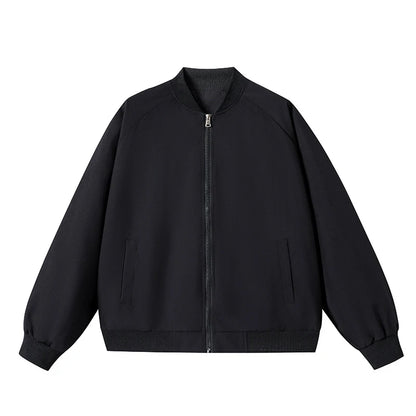 Lightweight Red Varsity Jacket with Custom Logo | Fashionable Spring Baseball Collar Windbreaker for Men and Women Gale
