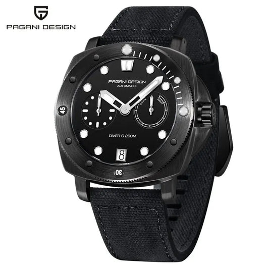 PAGANI DESIGN 1767 Men's Sports Automatic Mechanical Watch – 20Bar Diving Watch with Sapphire Glass & Stainless Steel | Montre Homme