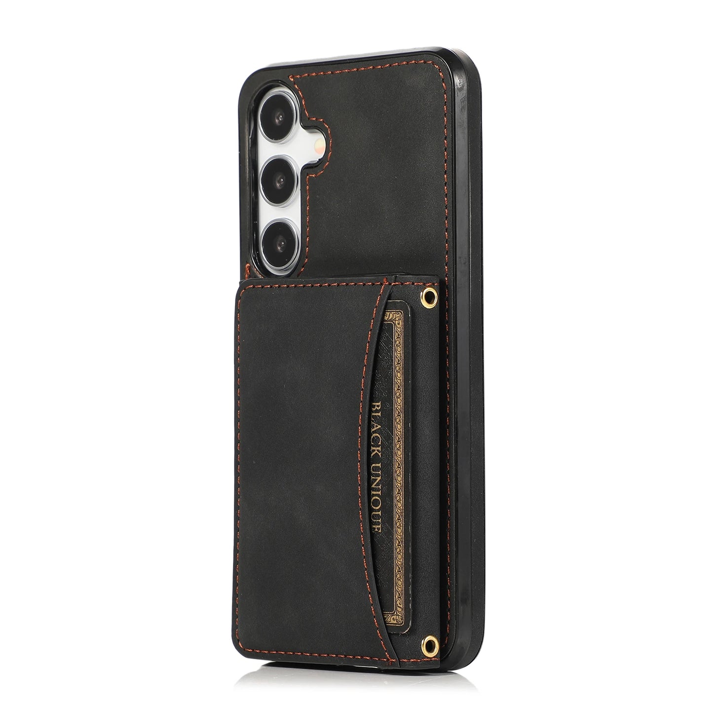 Luxury PU Leather Flip Phone Case – Wallet Cover with Card Holder & Credit Card Slots for Samsung S25, S24, S23 Ultra
