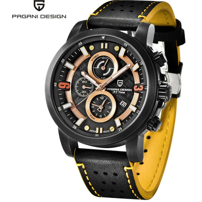 PAGANI DESIGN 2771 Men's Outdoor Sports Quartz Watch - Chronograph, Durable and Stylish