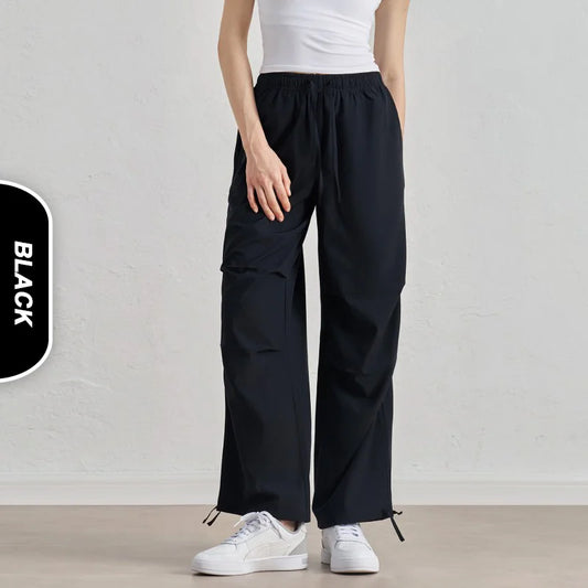 Women Casual Sports Straight Wide Leg Cargo Jogging Pants Workout Fitness Women's Joggers