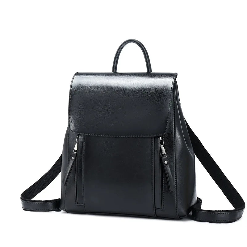 Women’s Vintage Leather Backpack – Fashionable 2021 Genuine Cowhide School Bag & Ladies Everyday Bag Maine
