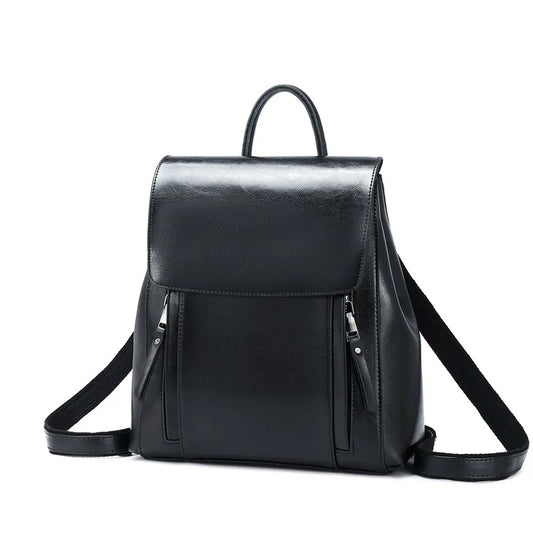 Women’s Vintage Leather Backpack – Fashionable 2021 Genuine Cowhide School Bag & Ladies Everyday Bag Maine