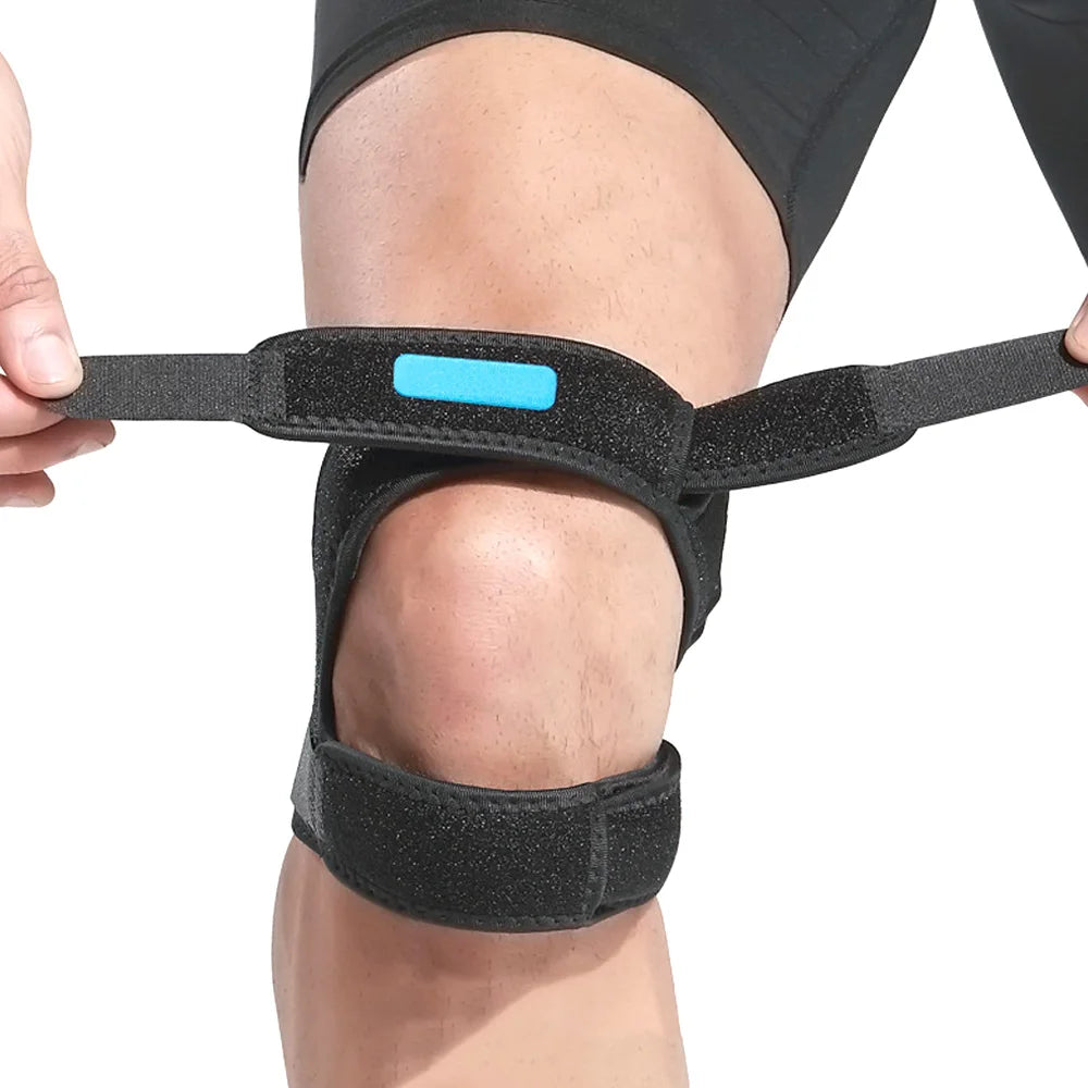 Double Patella Knee Strap Adjustable Neoprene Knee Brace for Knee Pain Relief & Support