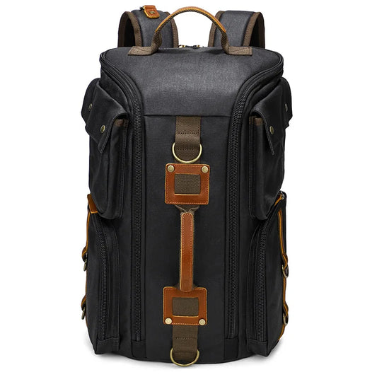 Retro Waterproof Travel Backpack for Men – Outdoor Leisure Bag with Large Capacity & Laptop Compartment