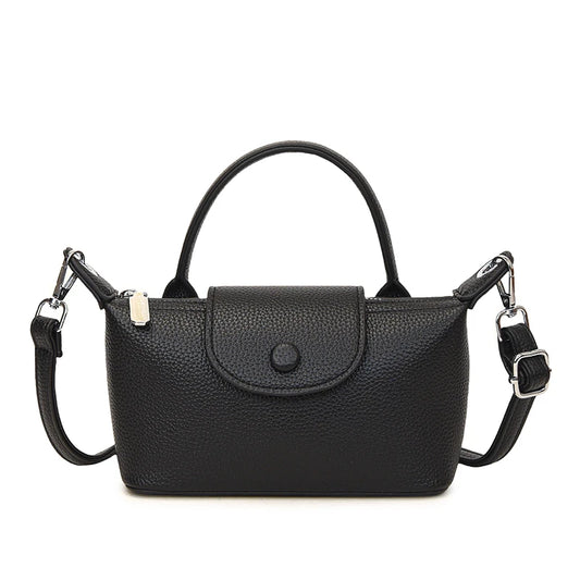 Stylish Women’s PU Mini Bag: Lychee Pattern Single-Shoulder Tote with Zipper Closure Nadine