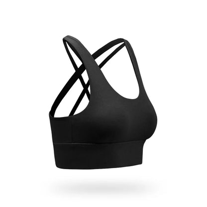 Adjustable Buckle High-Impact Sports Bra | Shock-Absorbing Fitness Yoga Bra with Padded Support for Women