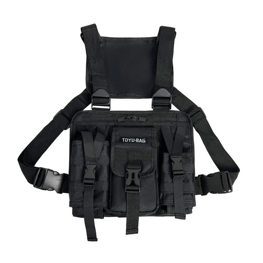 Streetwear Molle Shoulder Vest Bag – Lightweight Adjustable Oxford Cloth Chest Bag with Multiple Pockets for Outdoor Camping, Hiking, and Everyday Use Fabien