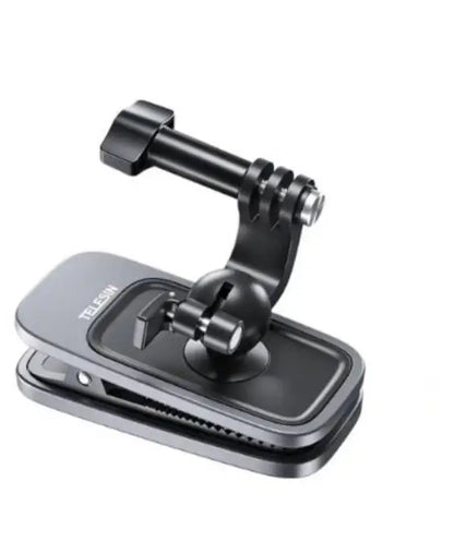 TELESIN 360° Rotating Magnetic Backpack Clip Mount | Clamp Holder for GoPro Hero 12-6, Insta360, DJI Action Cameras