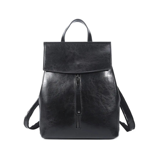 Realer Women’s Genuine Leather Backpack – 2021 Fashion Casual Vintage School Bag for Ladies Millie