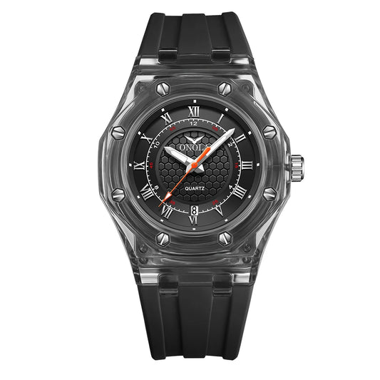 ONOLA 3857 Couple’s Quartz Watch – Simple, Casual Design, Waterproof Rubber Strap, For Men & Women