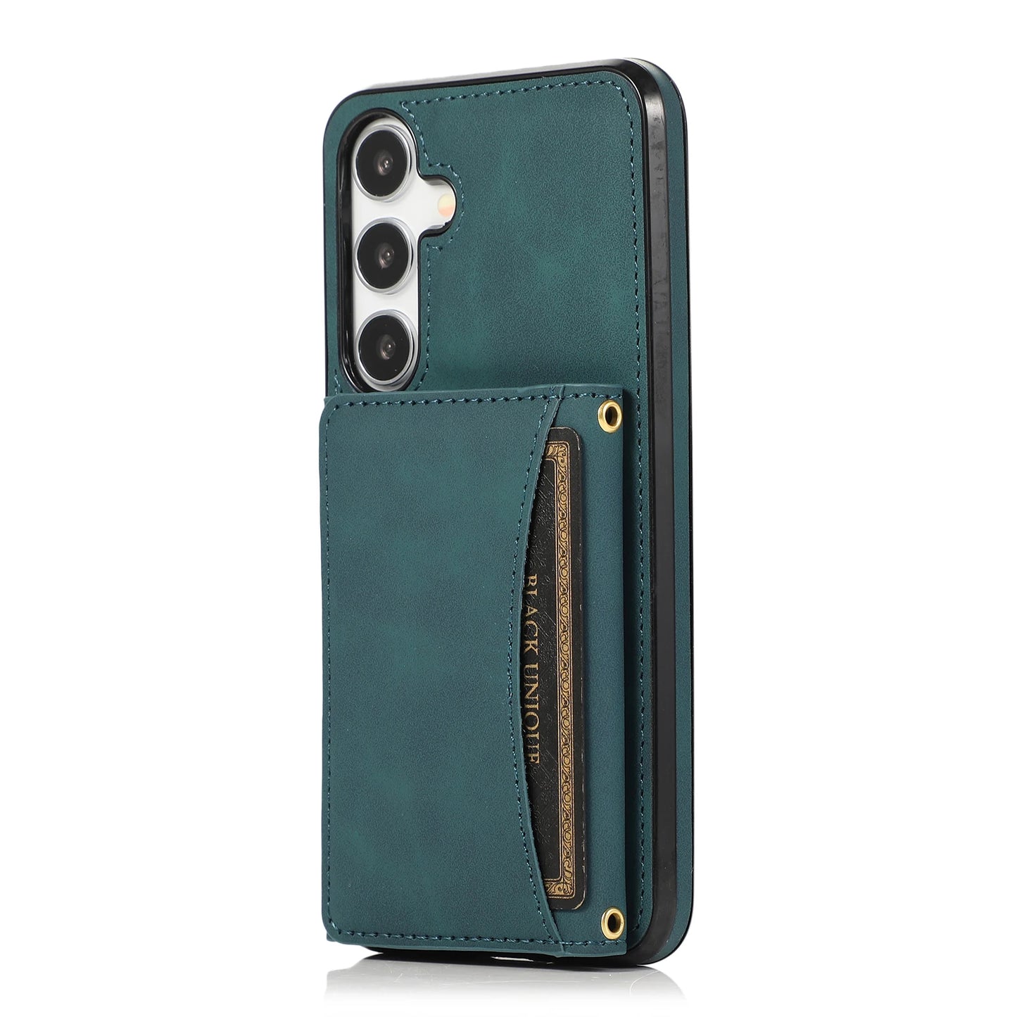 Luxury PU Leather Flip Phone Case – Wallet Cover with Card Holder & Credit Card Slots for Samsung S25, S24, S23 Ultra