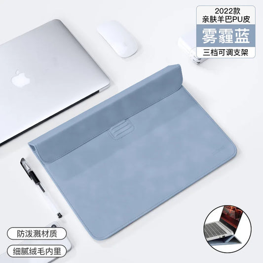 Laptop Sleeve Bag – Waterproof Case for MacBook M1 Air/Pro, Huawei, ASUS, Dell 13-Inch Notebook with Stand