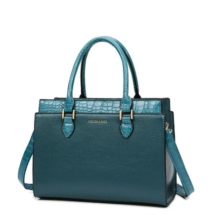 Women's Tote Shoulder Bags - Leather Satchel & Top Handle Handbags for Ladies Ellaine