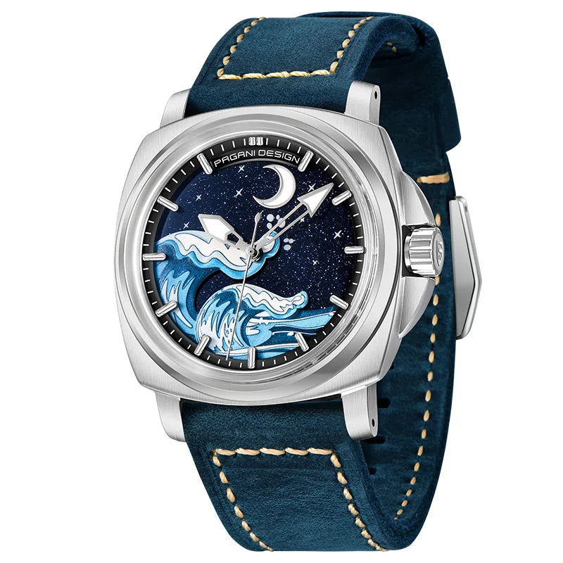 PAGANI DESIGN YS014 Men’s Luxury Automatic Watch – Japan NH35 Mechanical Movement, Sapphire Crystal, 10ATM Waterproof, Luminous Sports Wristwatch