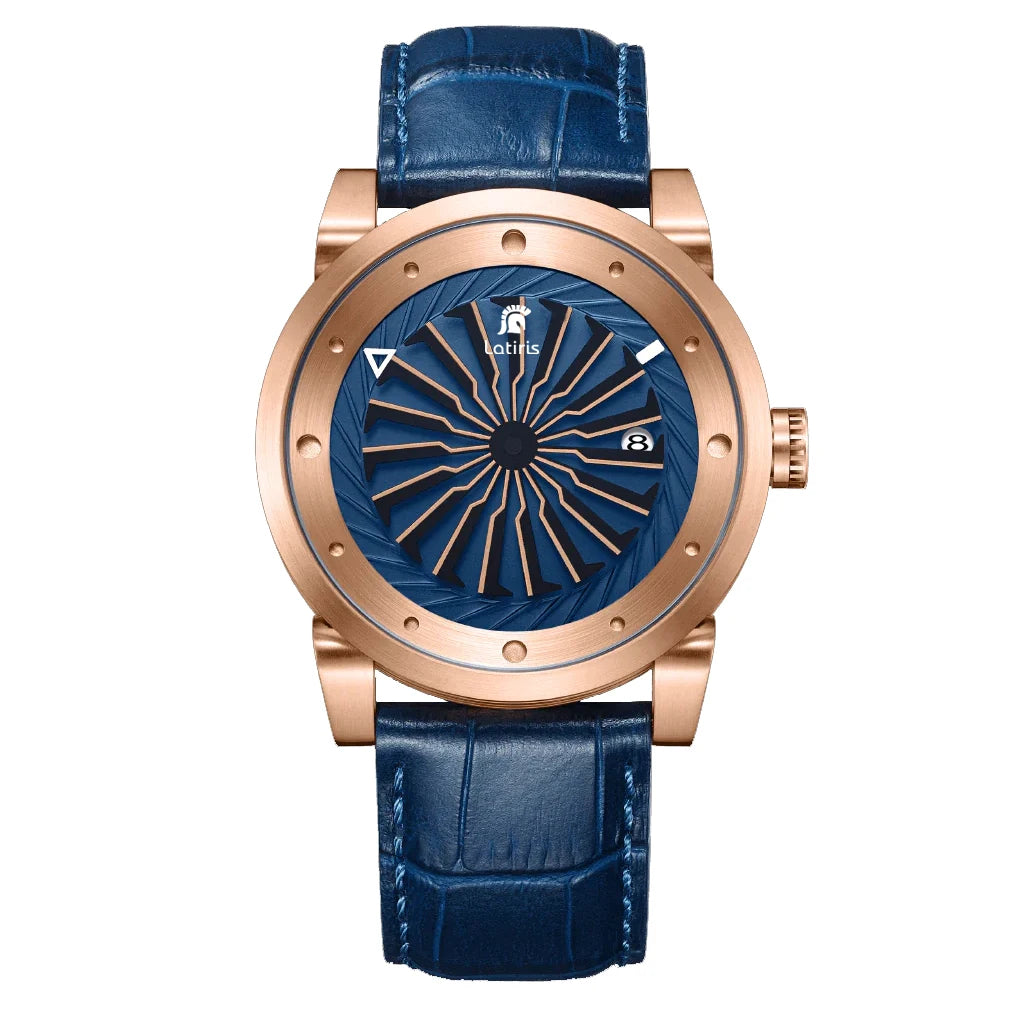 Roulette Men’s Luxury Automatic Watch | Sapphire, Auto Date, Leather Strap, Limited Edition Kelsier