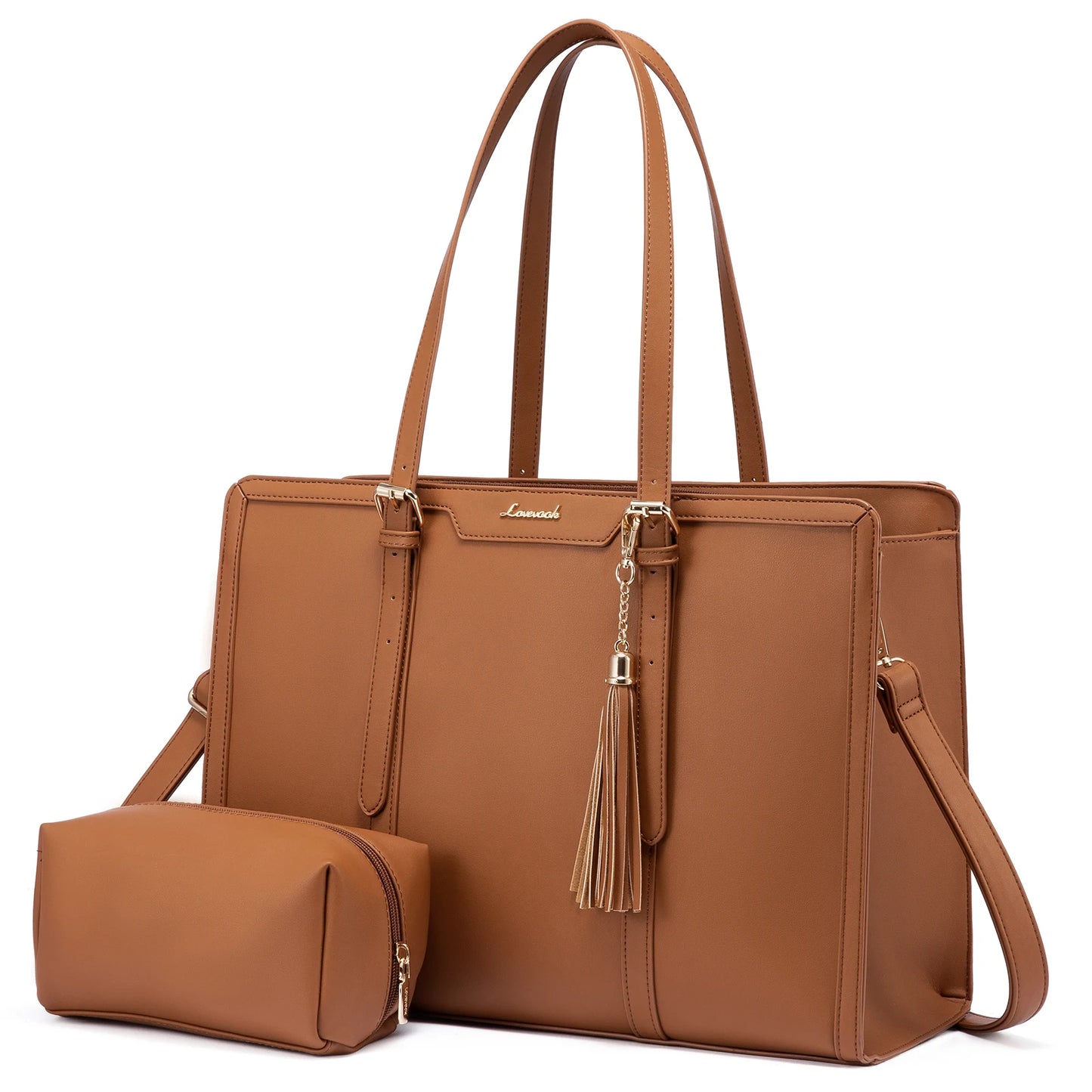 LOVEVOOK Laptop Tote Bag Set | 15.6/17 inch Briefcase for Women, Work & Travel Shaira
