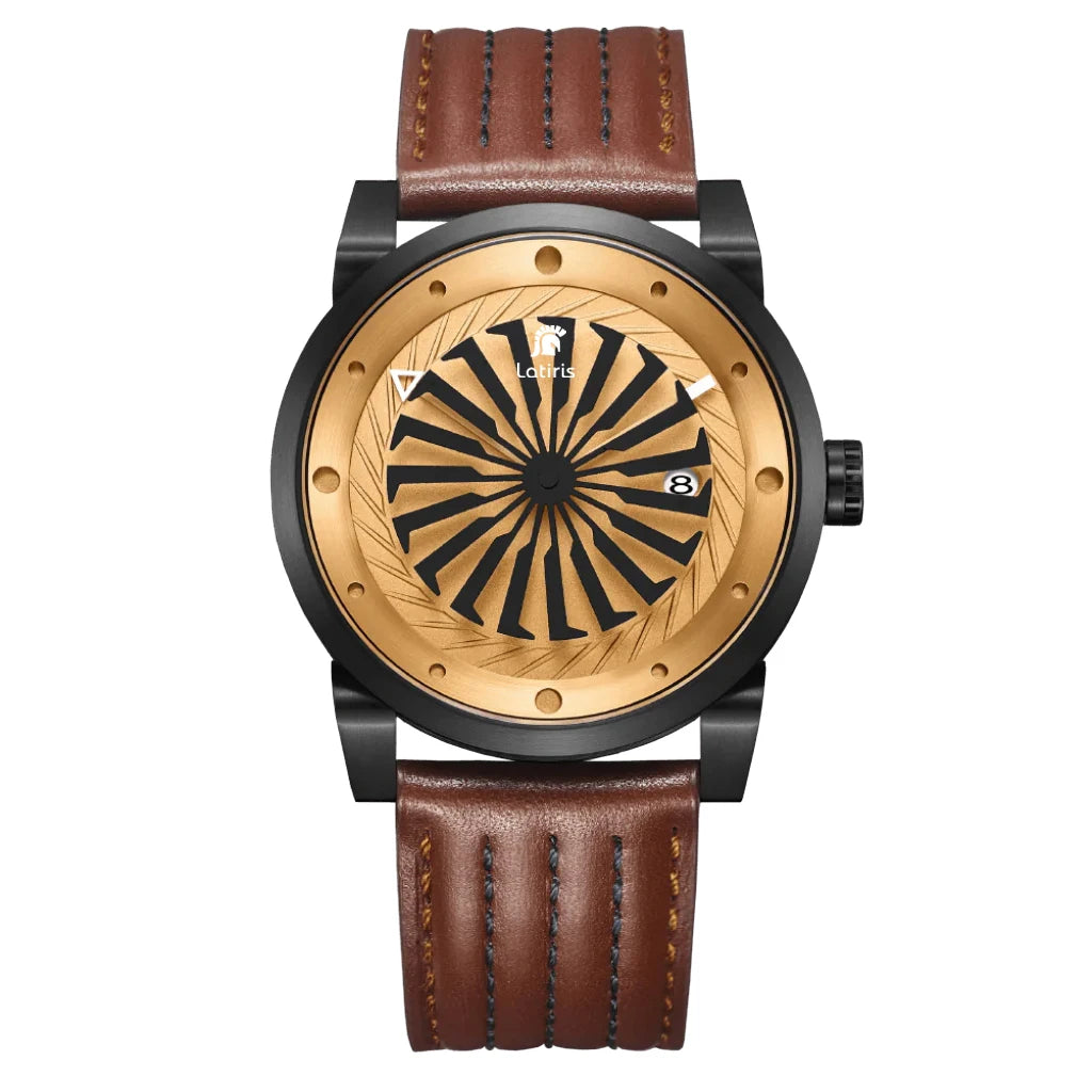 Roulette Men’s Luxury Automatic Watch | Sapphire, Auto Date, Leather Strap, Limited Edition Kelsier