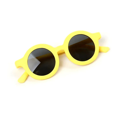 Cute Round Polarized Kids Sunglasses - Flexible TPEE Frame | CAT3 UV Protection for Girls & Boys Toby