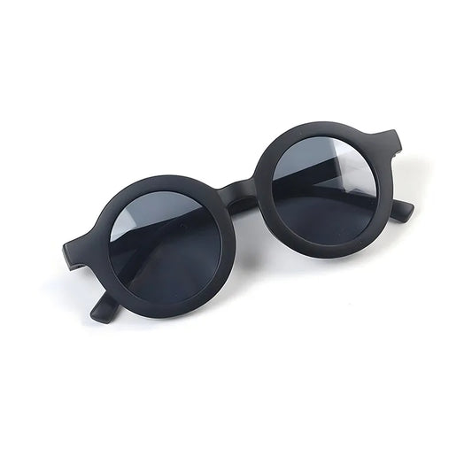 Cute Round Polarized Kids Sunglasses - Flexible TPEE Frame | CAT3 UV Protection for Girls & Boys Toby