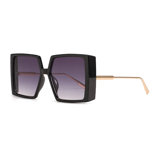Women’s Oversized Square Sunglasses - Vintage Luxury Designer Shades with Big Flat Frames Gigi