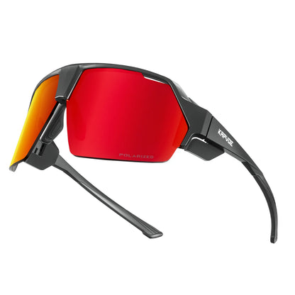 Polarized UV400 Oversized Sports Sunglasses - Cycling, Running, Cricket, and Road Bike Goggles for Men Riley