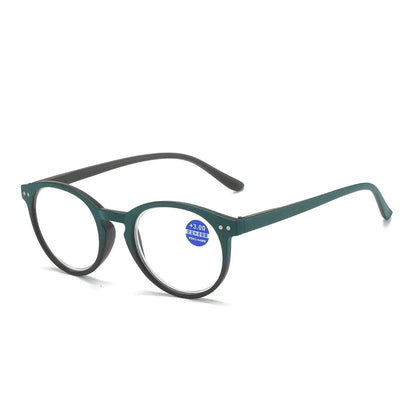 Round Frame Blue Light Blocking Reading Glasses | Unisex Presbyopia Eyeglasses for Men & Women Quinn