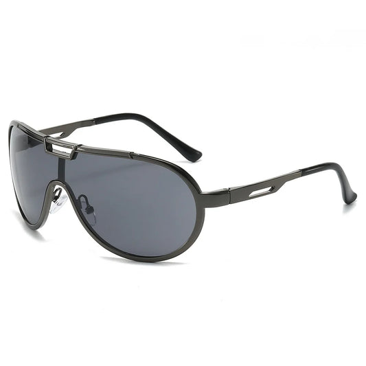 High-End Oversized Metal Frame Sunglasses - Shades for Men & Women, Perfect for Driving Rowan