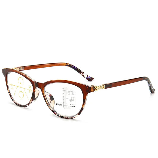 Blue Light Blocking Progressive Reading Glasses | Multifocal Magnifiers for Men & Women | Anti-Glare Computer Glasses for Near & Far Vision | Presbyopic Spectacles Beron