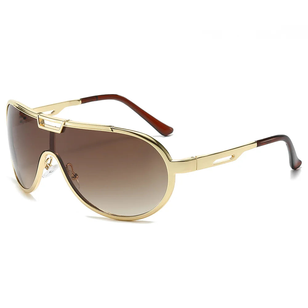 High-End Oversized Metal Frame Sunglasses - Shades for Men & Women, Perfect for Driving Rowan