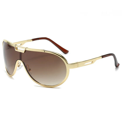 High-End Oversized Metal Frame Sunglasses - Shades for Men & Women, Perfect for Driving Rowan