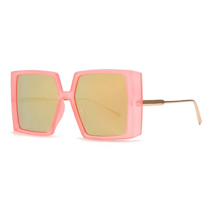 Women’s Oversized Square Sunglasses - Vintage Luxury Designer Shades with Big Flat Frames Gigi
