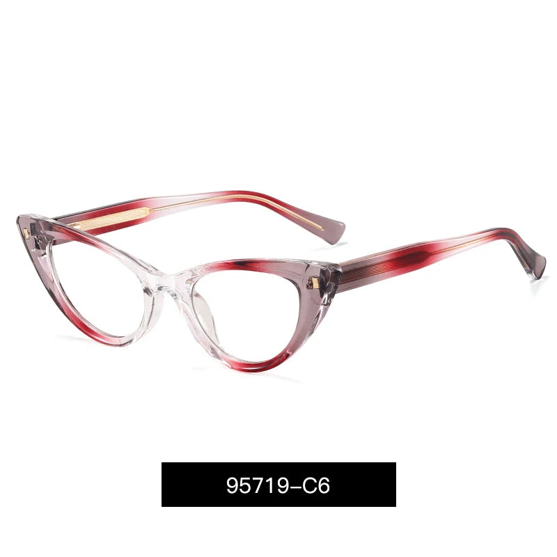 Women's Photochromic Blue Light Blocking Eyeglasses - TR90 Cat Eye Fashion Frames