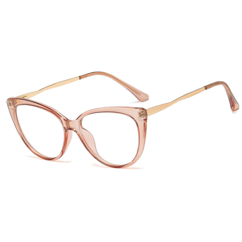 Women’s Metal Spring Hinge Glasses – TR90 Frames with Blue Light Filter | Stylish & Comfortable Designer Eyewear Farah