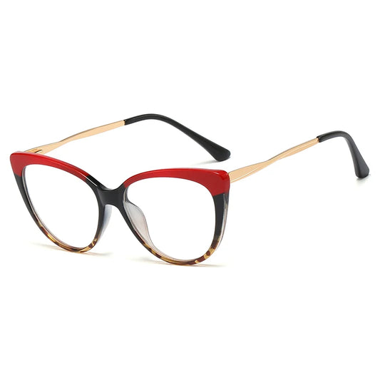 Women’s Metal Spring Hinge Glasses – TR90 Frames with Blue Light Filter | Stylish & Comfortable Designer Eyewear Farah