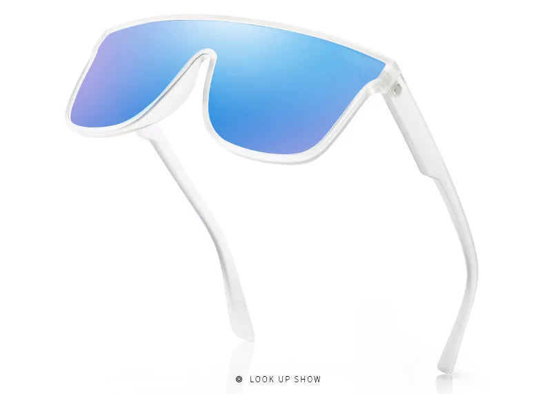 Polarized Large Frame Sunglasses - UV Resistant, High-Quality One-Piece Casual Shades Tatum