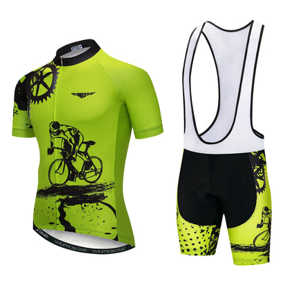 Men's Summer Cycling Jersey Set – Breathable Road & MTB Bike Wear
