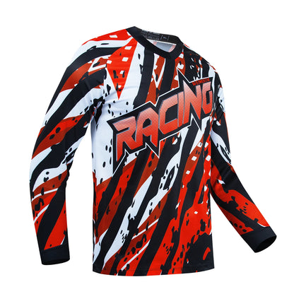 Men's Long Sleeve Cycling Jersey – Mountain Bike, Downhill, and Motocross Shirt