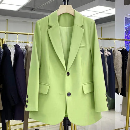 Stylish Women's Designer Long-Sleeve Loose Blazer – Casual Fashion Coats & Suits Ellen