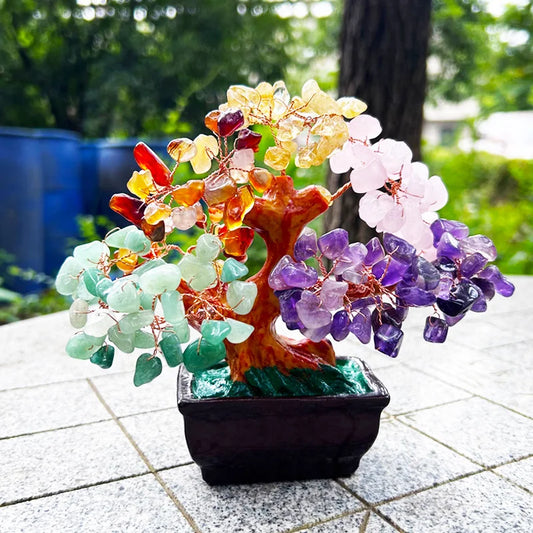 Seven Chakra Crystal Trees – Positive Energy Money Trees for Feng Shui & Chakra Healing