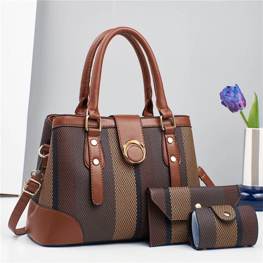 Leather Tote Bag for Women – Classic Fashion Shoulder Handbag, Customizable Ladies' Purse