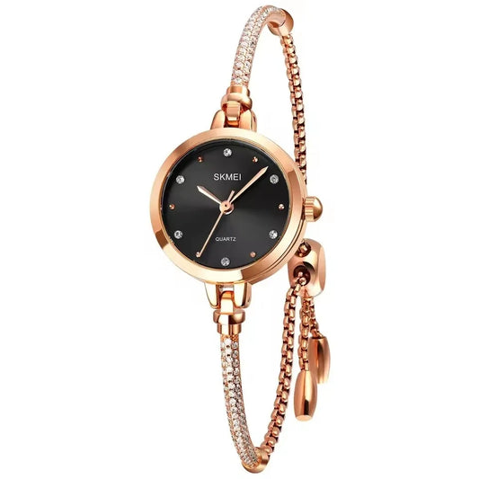 Skmei 1805 Luxury Quartz Watch for Women – Fashion Bracelet Ladies Wristwatch, Classic Design, High-Quality Dressing Accessory Josette
