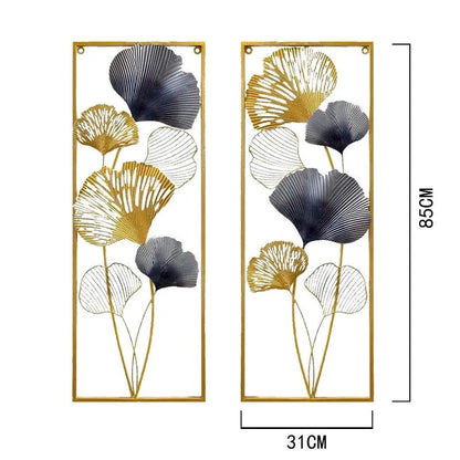 Nordic Light Luxury Metal Wall Art – Large Flower-Shaped Hanging Decor for Living Room and Home