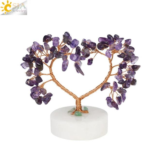 7 Chakra Crystal Money Tree – Natural Healing Stone Decor for Energy Balance, Feng Shui, and Home Office Decoration