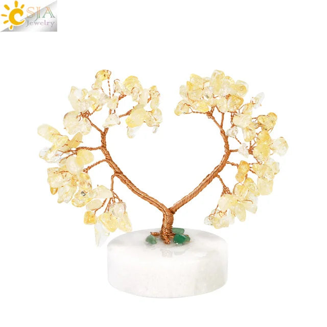 7 Chakra Crystal Money Tree – Natural Healing Stone Decor for Energy Balance, Feng Shui, and Home Office Decoration