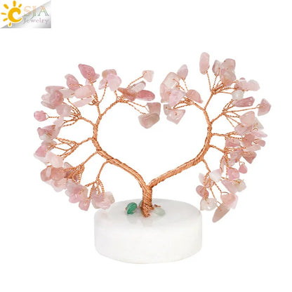 7 Chakra Crystal Money Tree – Natural Healing Stone Decor for Energy Balance, Feng Shui, and Home Office Decoration